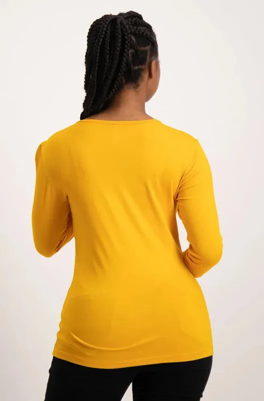 Cleo Crew Neck Tee _ 136377 _ Ocre sold by Dunns product image thumbnail 3