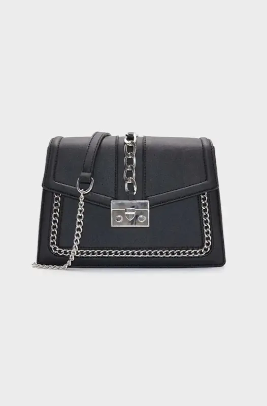 Taryn Chain Sling Bag _ 147740 _ Black sold by Dunns