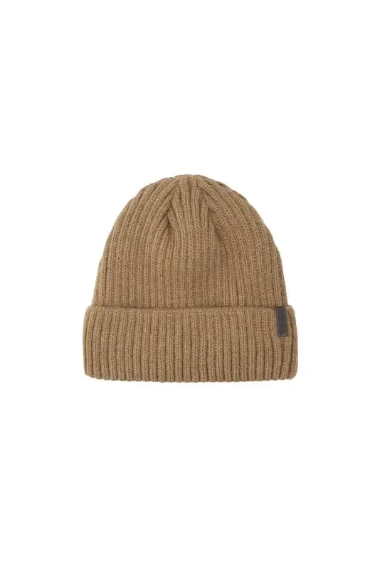 Bennie Klevas Ribbed Beanie _ 133807 _ Beige sold by Dunns