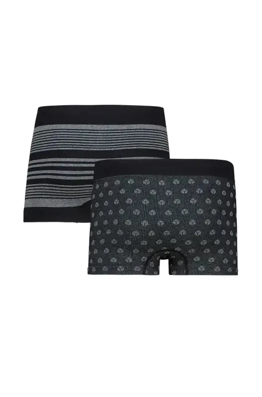 Benicio Seamfree Trunks - 2 Pack _ 141195 _ Black sold by Dunns product image thumbnail 2