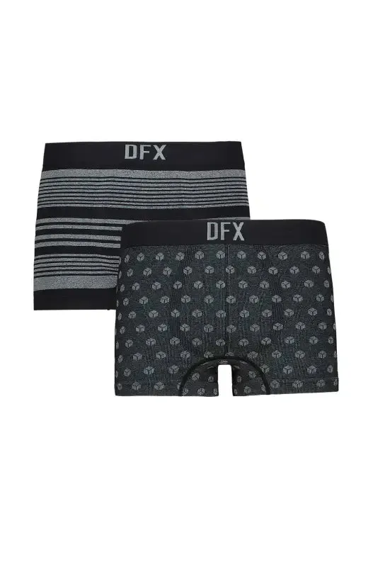 Benicio Seamfree Trunks - 2 Pack _ 141195 _ Black sold by Dunns