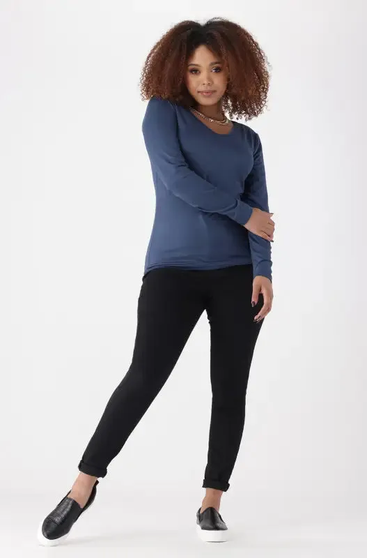 Vayla V Neck Tee _ 148941 _ Blue sold by Dunns product image thumbnail 4