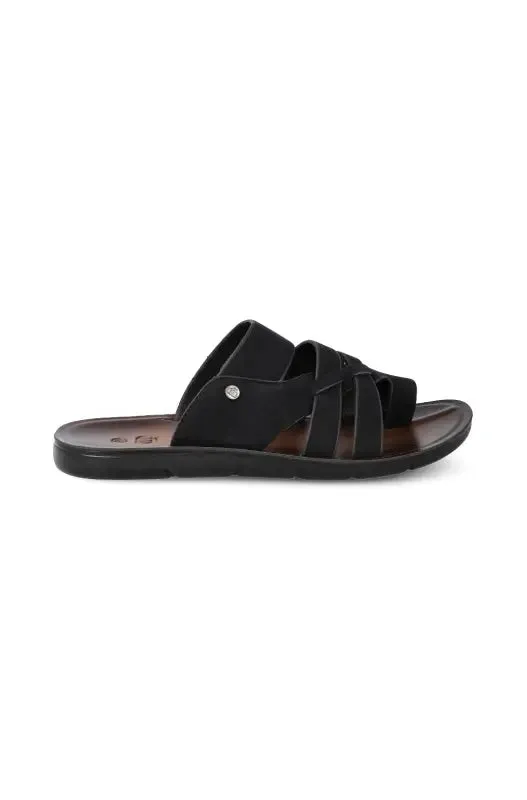 Reggie Push In Sandal _ 130124 _ Black sold by Dunns
