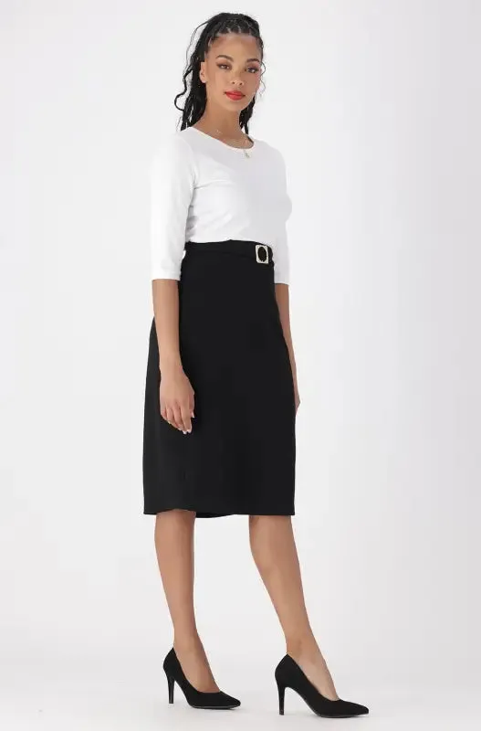 Brandy Pencil Skirt _ 148346 _ Black sold by Dunns product image thumbnail 5