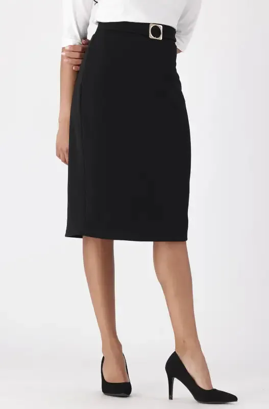 Brandy Pencil Skirt _ 148346 _ Black sold by Dunns