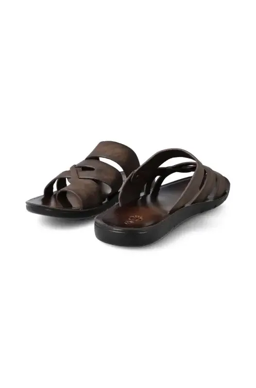 Reggie Push In Sandal _ 130123 _ Brown sold by Dunns product image thumbnail 2