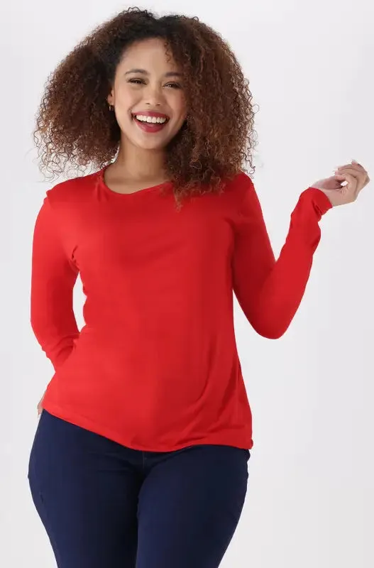 Cleo Crew Neck Tee _ 136528 _ Red sold by Dunns