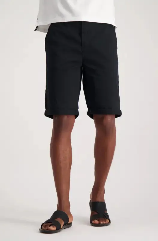 Cardiff Chino Short _ 114870 _ Black sold by Dunns