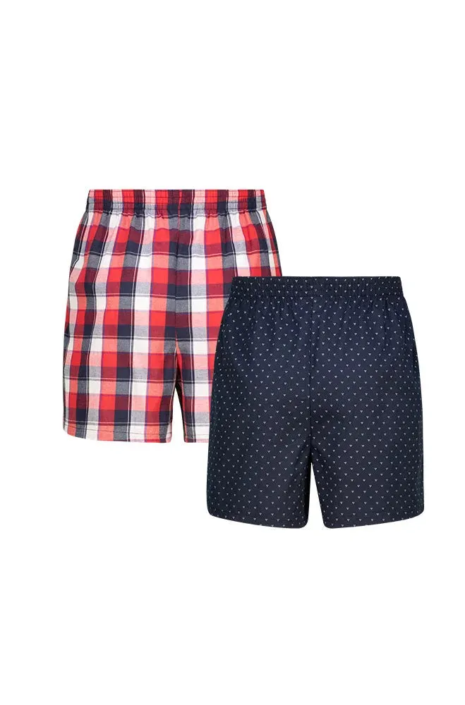 Ace Woven Boxers - 2 Pack _ 117737 _ Red sold by Dunns product image thumbnail 2