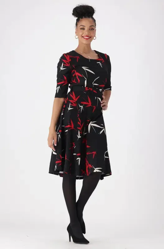Stefani Belted Fit And Flare Dress _ 147573 _ Multi sold by Dunns product image thumbnail 5