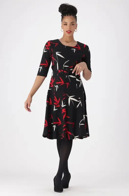 Stefani Belted Fit And Flare Dress _ 147573 _ Multi sold by Dunns product image thumbnail 4