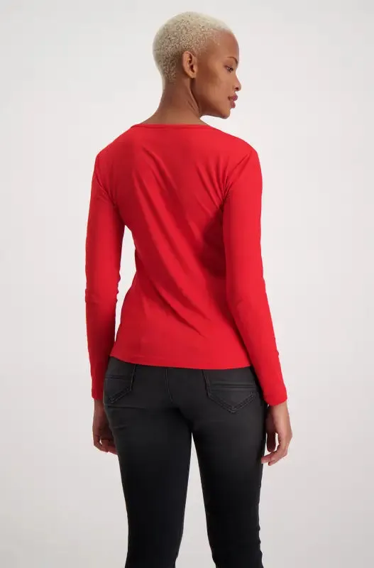 Cleo Crew Neck Tee _ 129568 _ Red sold by Dunns product image thumbnail 3