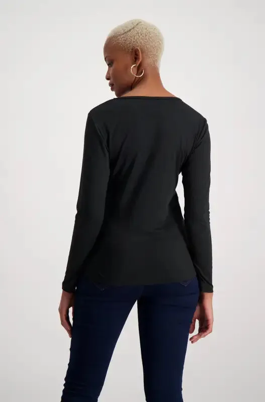 Cleo Crew Neck Tee _ 127506 _ Black sold by Dunns product image thumbnail 3