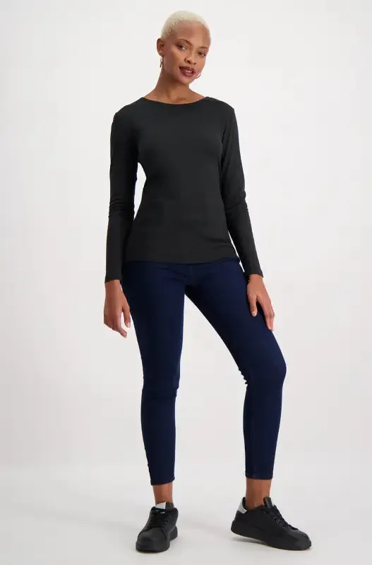 Cleo Crew Neck Tee _ 127506 _ Black sold by Dunns product image thumbnail 4