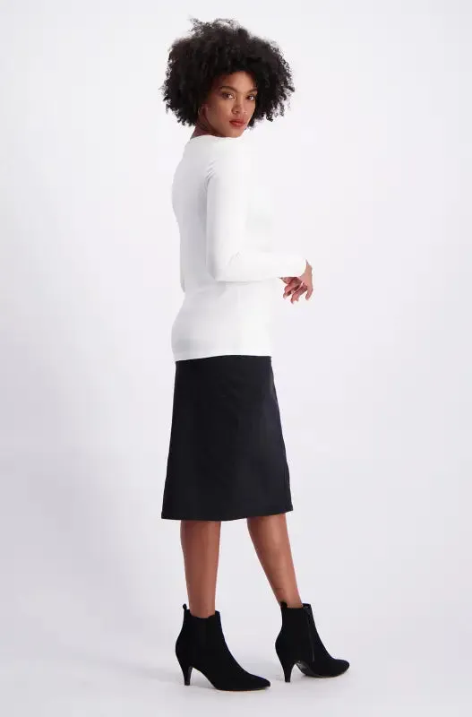 Cleo Crew Neck Tee _ 127507 _ White sold by Dunns product image thumbnail 5