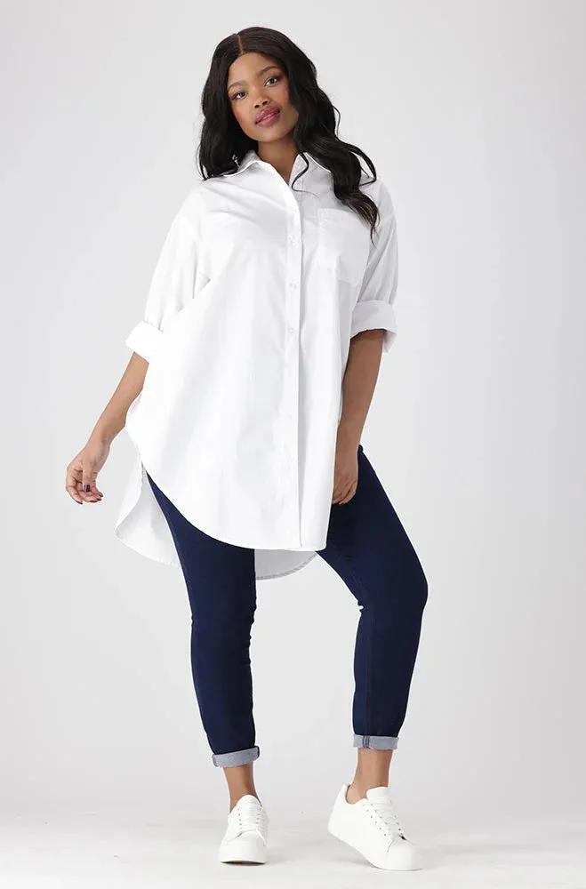 MIA BOYFRIEND SHIRT _ 154273 _ White sold by Dunns product image thumbnail 4