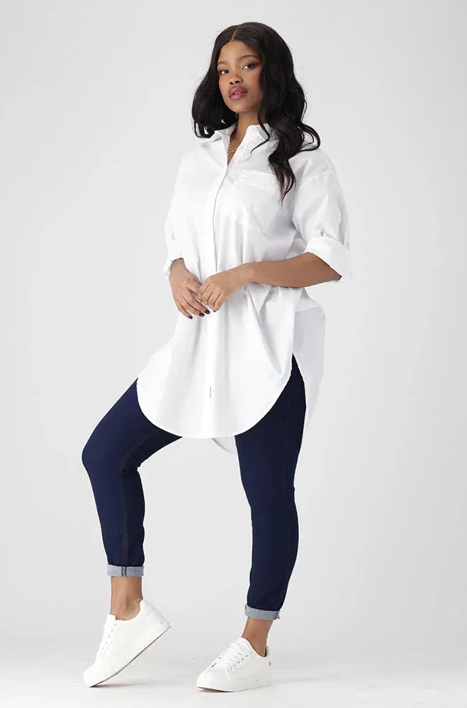 MIA BOYFRIEND SHIRT _ 154273 _ White sold by Dunns product image thumbnail 5