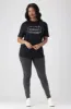 Jade Graphic Print Boyfriend Tee _ 154192 _ Black sold by Dunns