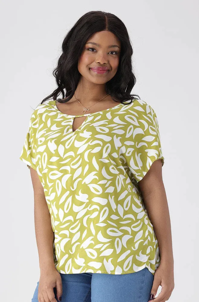 Edith Printed Viscose Top Top _ 154944 _ Green sold by Dunns product image thumbnail 2