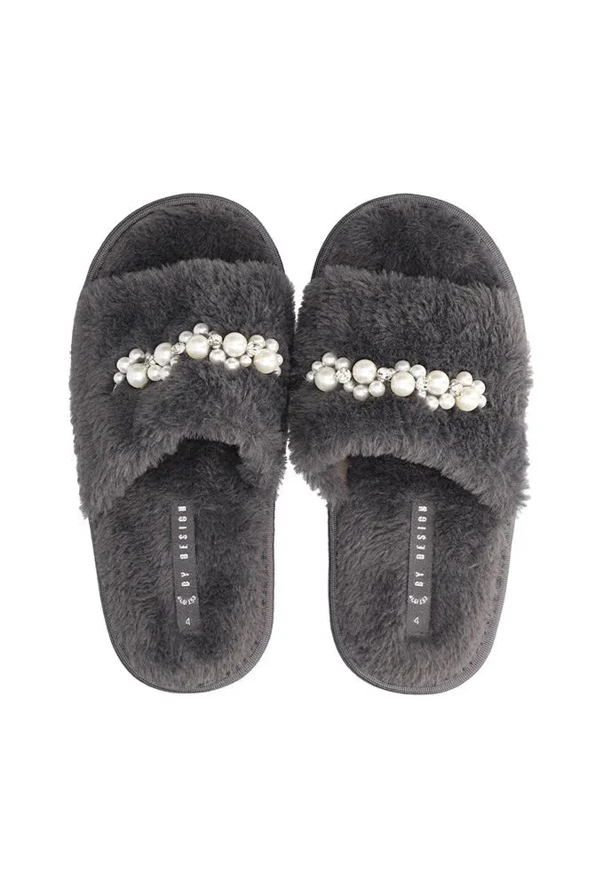 Berry Slipper _ 153459 _ Charcoal sold by Dunns product image thumbnail 2
