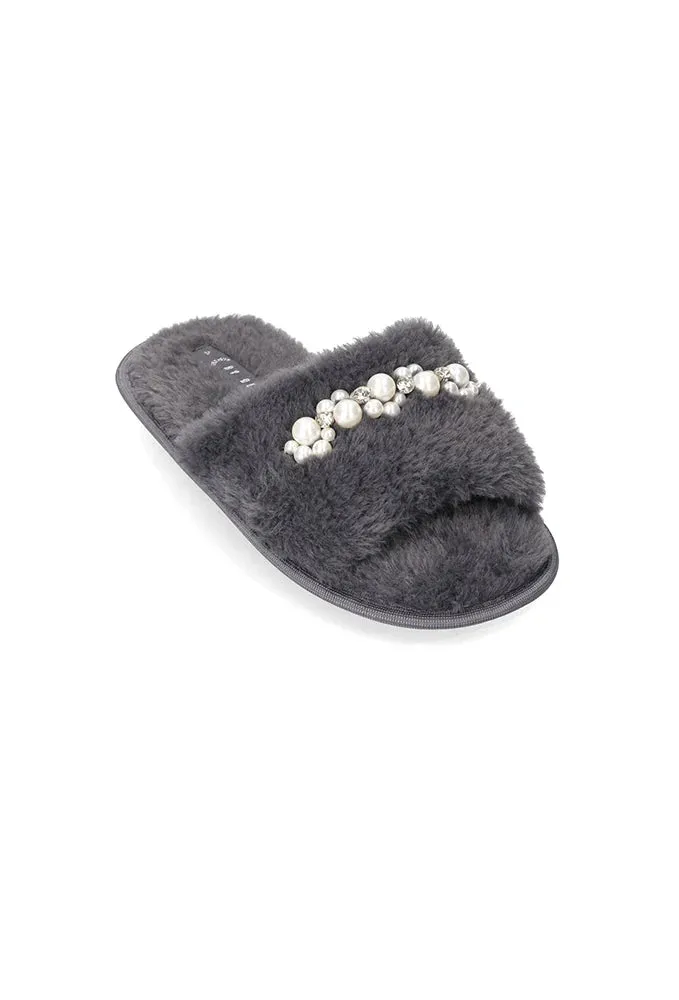 Berry Slipper _ 153459 _ Charcoal sold by Dunns product image thumbnail 4