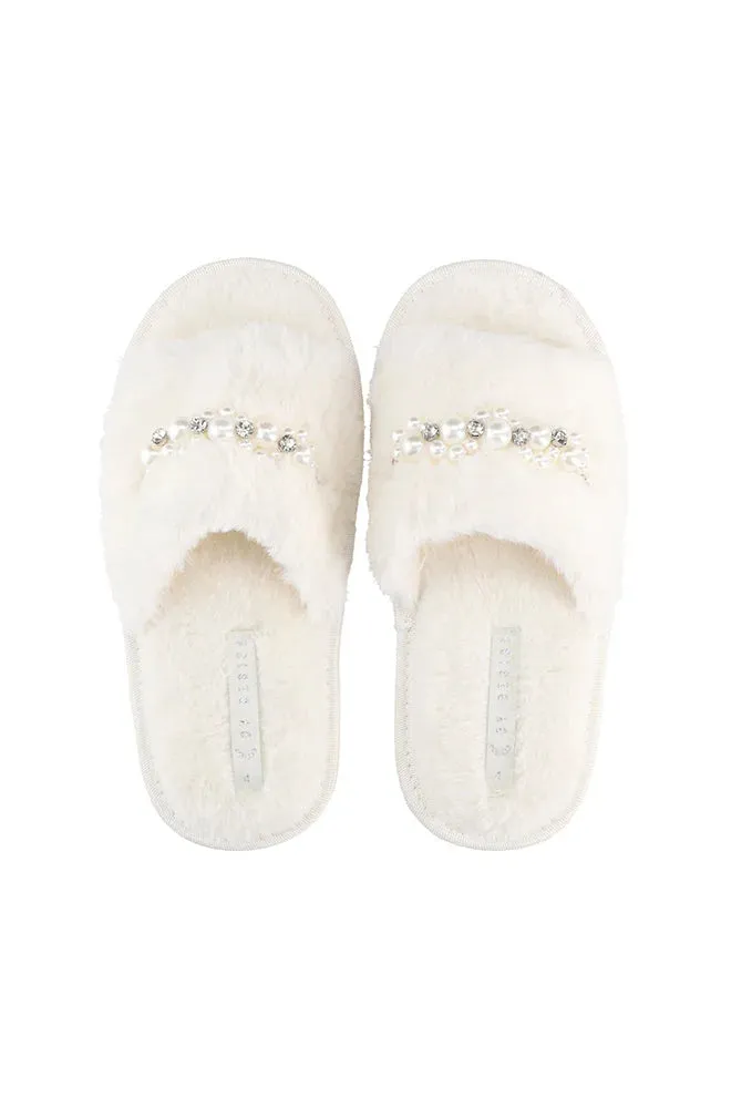 Berry Slipper _ 153458 _ Cream sold by Dunns product image thumbnail 2