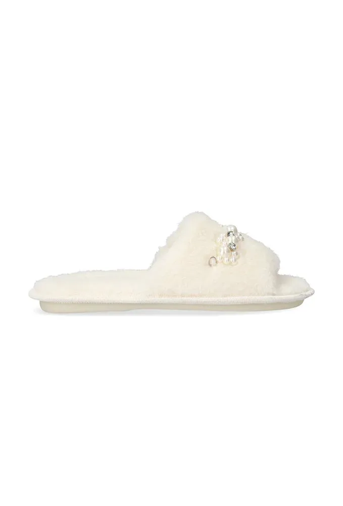 Berry Slipper _ 153458 _ Cream sold by Dunns
