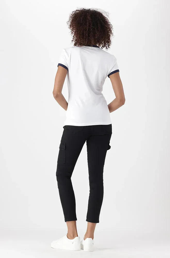 Zola Ringer Tee _ 150201 _ White sold by Dunns product image thumbnail 5