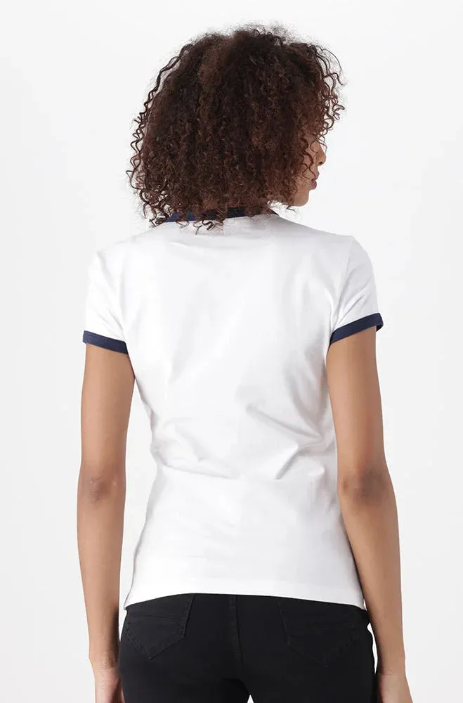 Zola Ringer Tee _ 150201 _ White sold by Dunns product image thumbnail 2