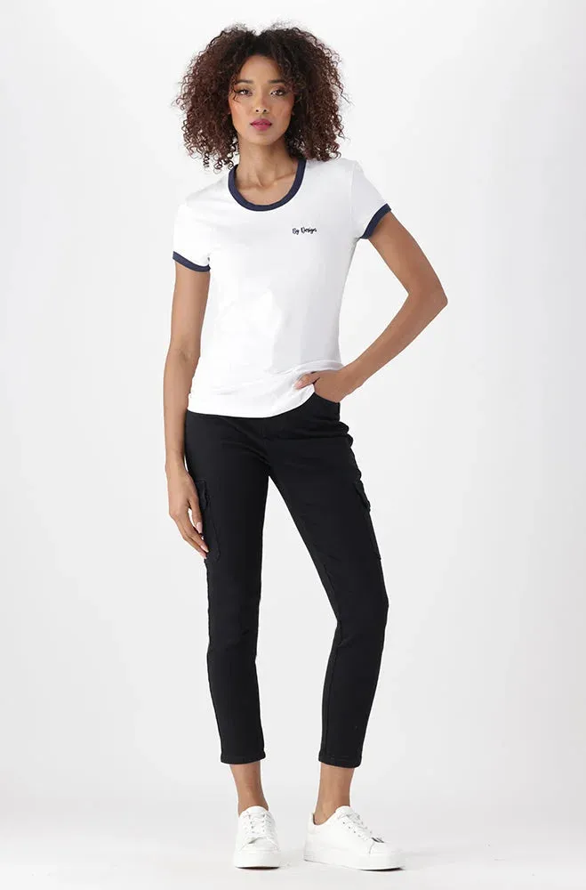 Zola Ringer Tee _ 150201 _ White sold by Dunns product image thumbnail 3