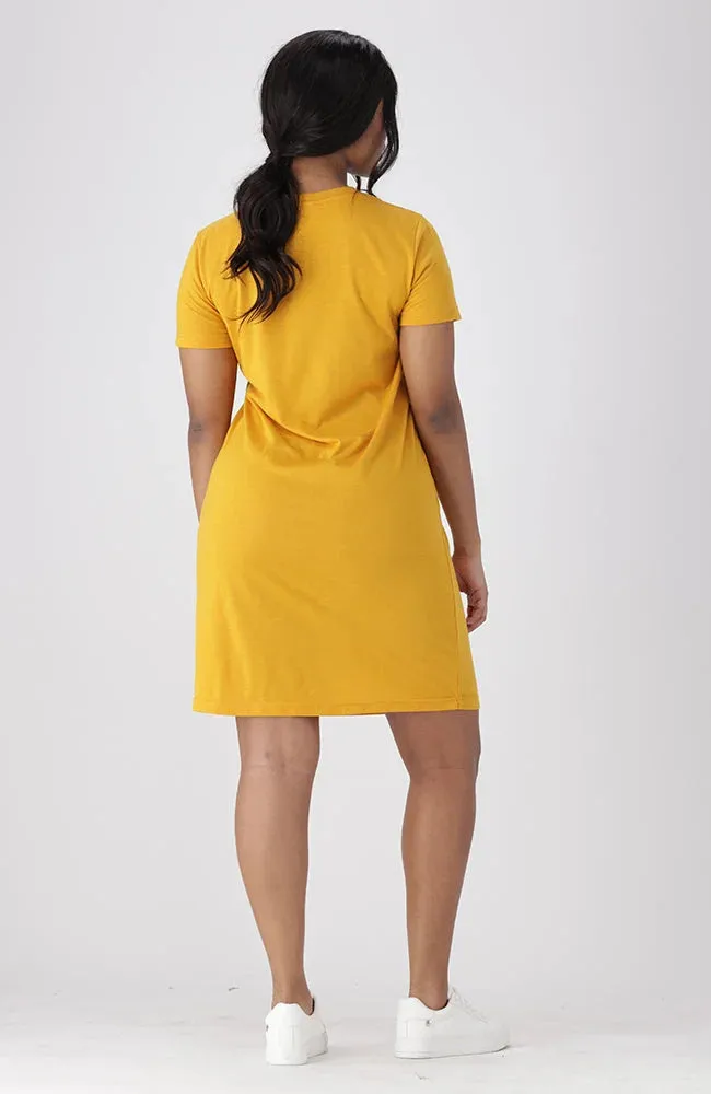 Koko T Shirt Dress _ 154469 _ Ocre sold by Dunns product image thumbnail 5