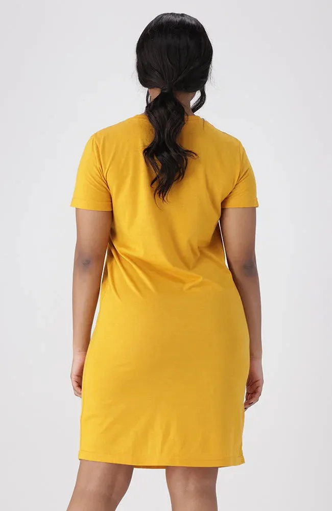 Koko T Shirt Dress _ 154469 _ Ocre sold by Dunns product image thumbnail 3