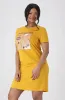 Koko T Shirt Dress _ 154469 _ Ocre sold by Dunns