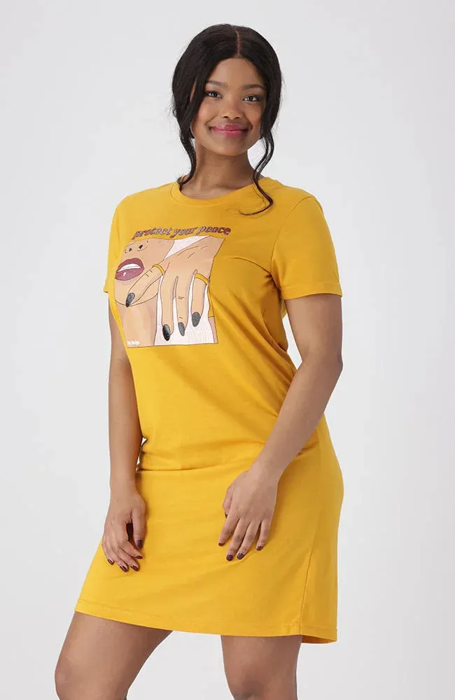 Koko T Shirt Dress _ 154469 _ Ocre sold by Dunns product image thumbnail 2