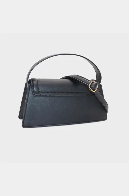 Amy Structured Sling Bag _ 153986 _ Black sold by Dunns