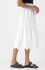 Melissa Anglaise Tiered Skirt _ 151683 _ White sold by Dunns