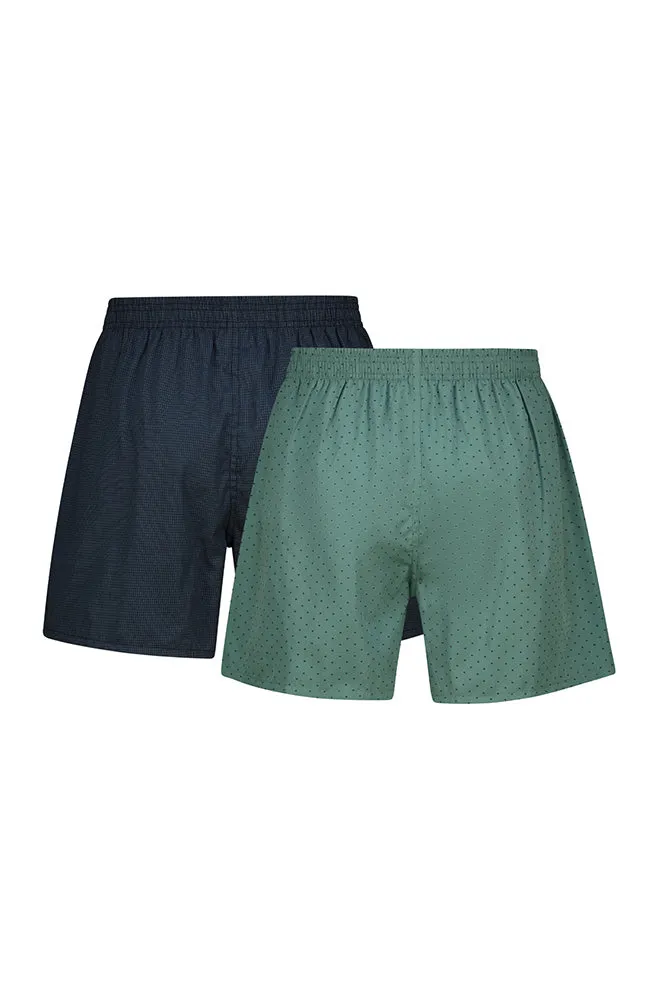 Clay Woven Boxers 2pk _ 153049 _ Green sold by Dunns product image thumbnail 2
