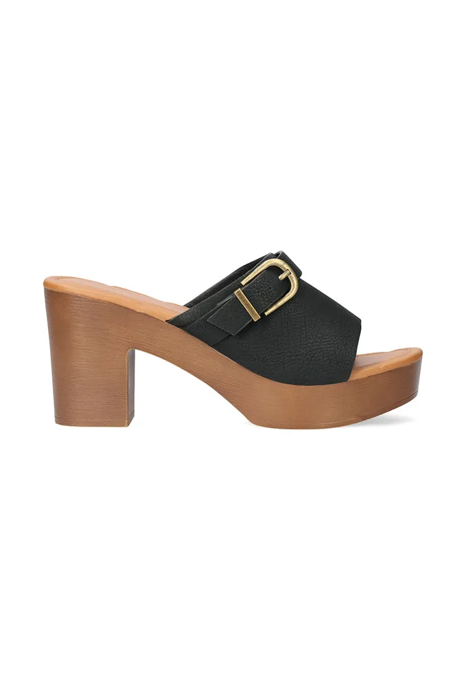 Agosta Platform Mule _ 153224 _ Black sold by Dunns