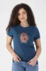 Zola Regular Fitted Graphic Tee _ 154186 _ Teal sold by Dunns