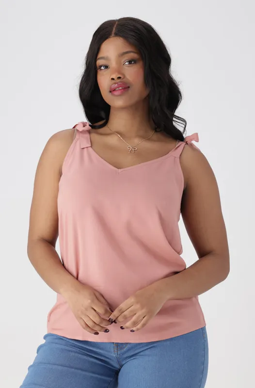 Laurel Strappy Top _ 154271 _ Pink sold by Dunns