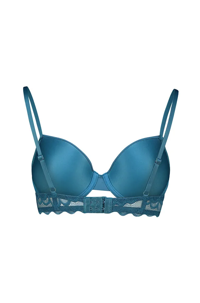 Blair Lace Wing Trim Bra _ 160779 _ Teal sold by Dunns product image thumbnail 2