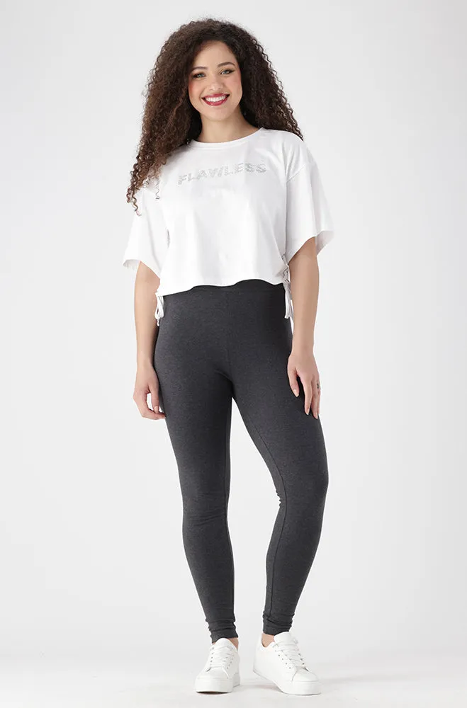 Lola Legging _ 150207 _ Charcoal Mel sold by Dunns product image thumbnail 4
