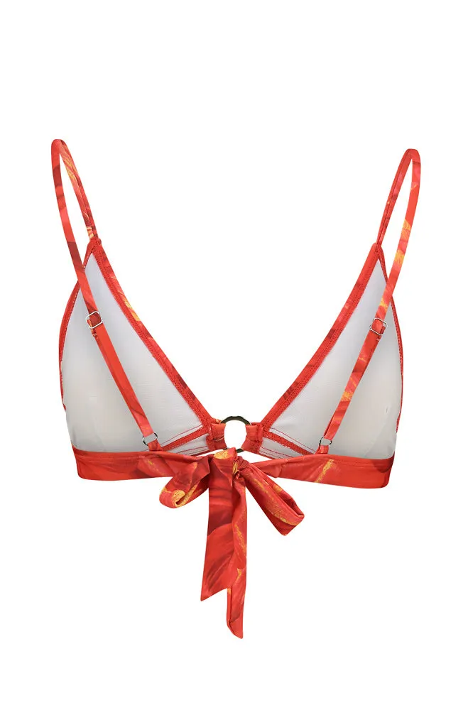 MALIBU PRINTED BIKINI TOP _ 155863 _ Red sold by Dunns product image thumbnail 3