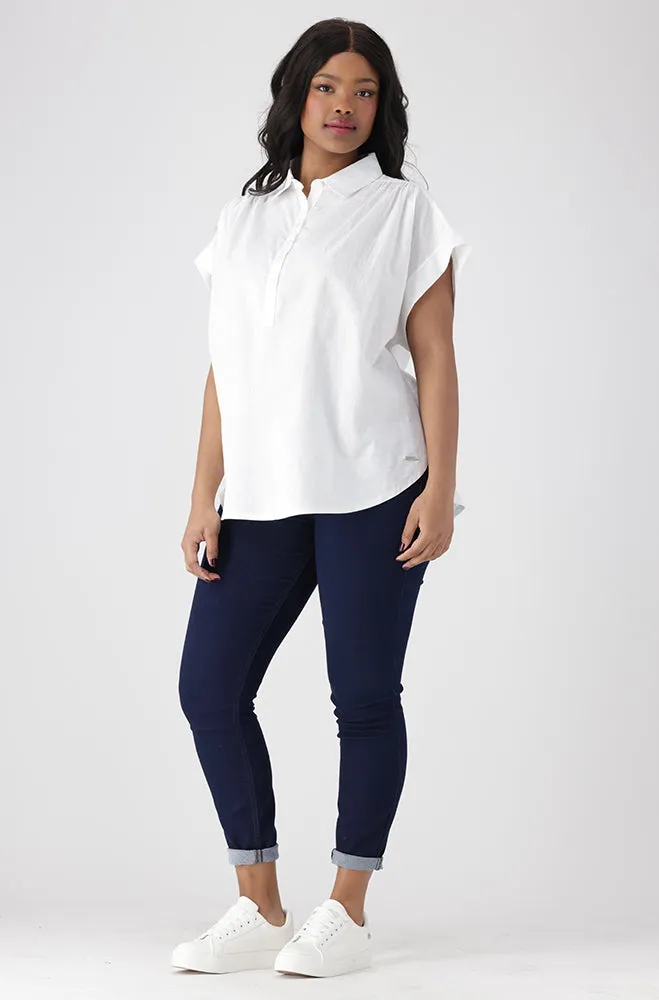 MIYA BOXY SHIRT _ 154399 _ White sold by Dunns product image thumbnail 4