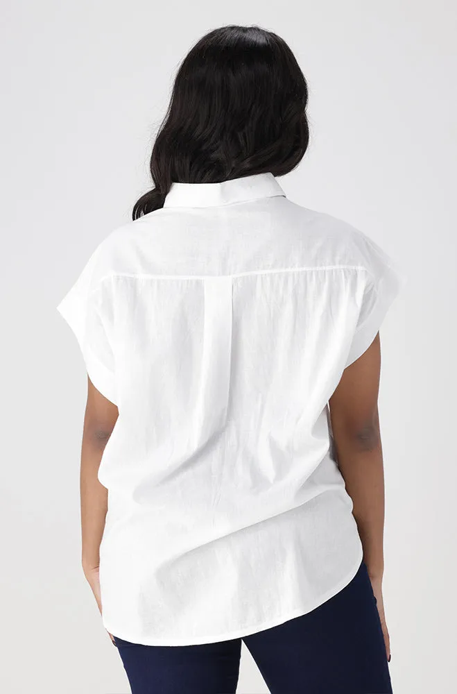MIYA BOXY SHIRT _ 154399 _ White sold by Dunns product image thumbnail 2