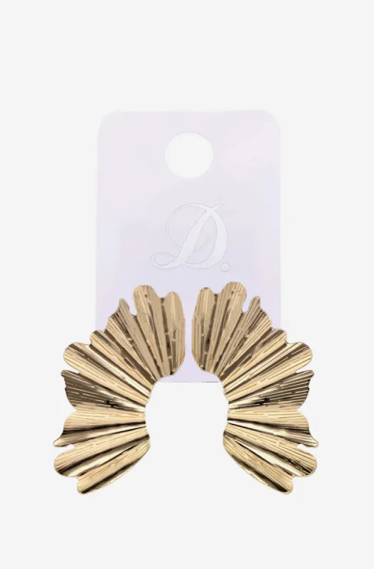 Kerry Moulded Gold Earrings _ 156440 _ Gold sold by Dunns