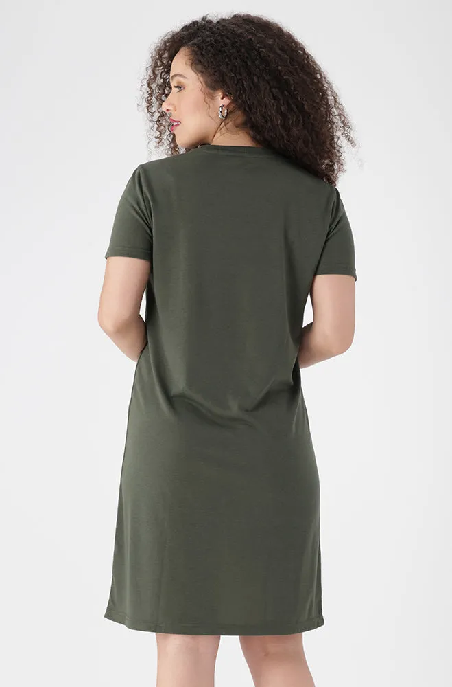Koko T Shirt Dress _ 154470 _ Fatigue sold by Dunns product image thumbnail 3