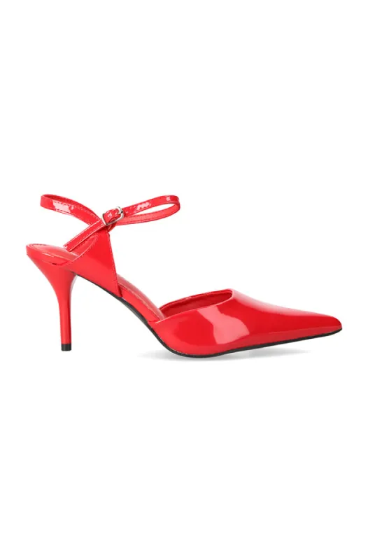 Sofi Ankle Strap Stiletto _ 153654 _ Red sold by Dunns