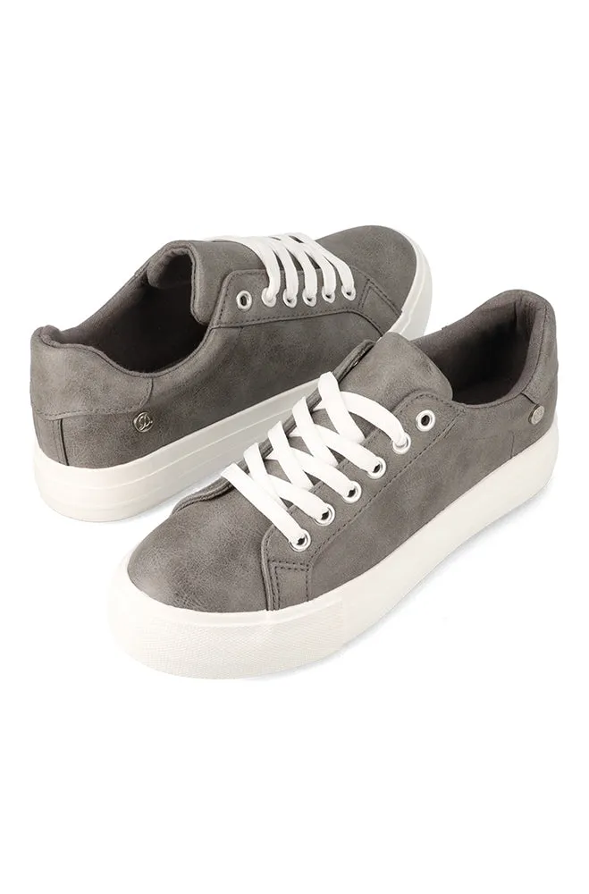 Jessie Lace Up Platform _ 153106 _ Grey sold by Dunns product image thumbnail 2