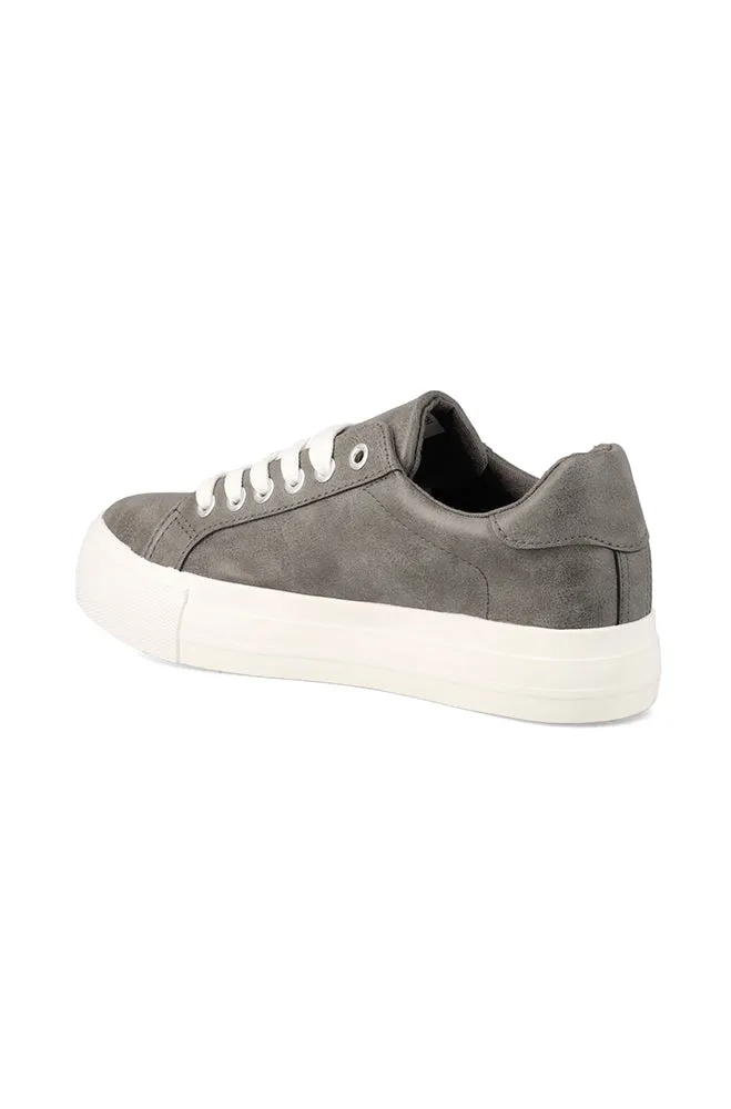 Jessie Lace Up Platform _ 153106 _ Grey sold by Dunns product image thumbnail 3